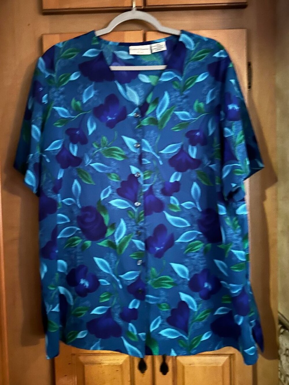 Plus Size Jaclyn Smith Colorful Floral Top 20W